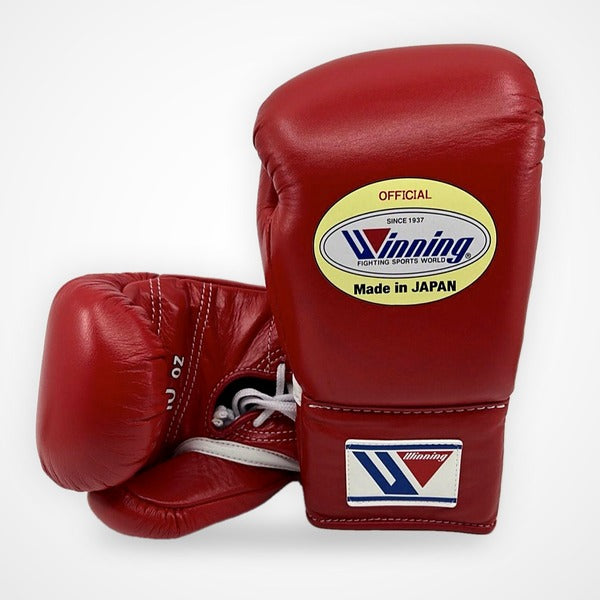 Winning Boxing Gloves Laced-Up