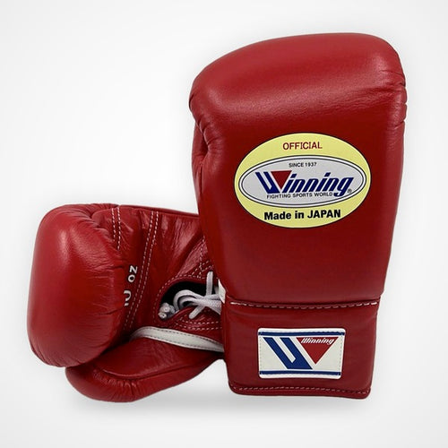 Winning Boxing Gloves Laced-Up